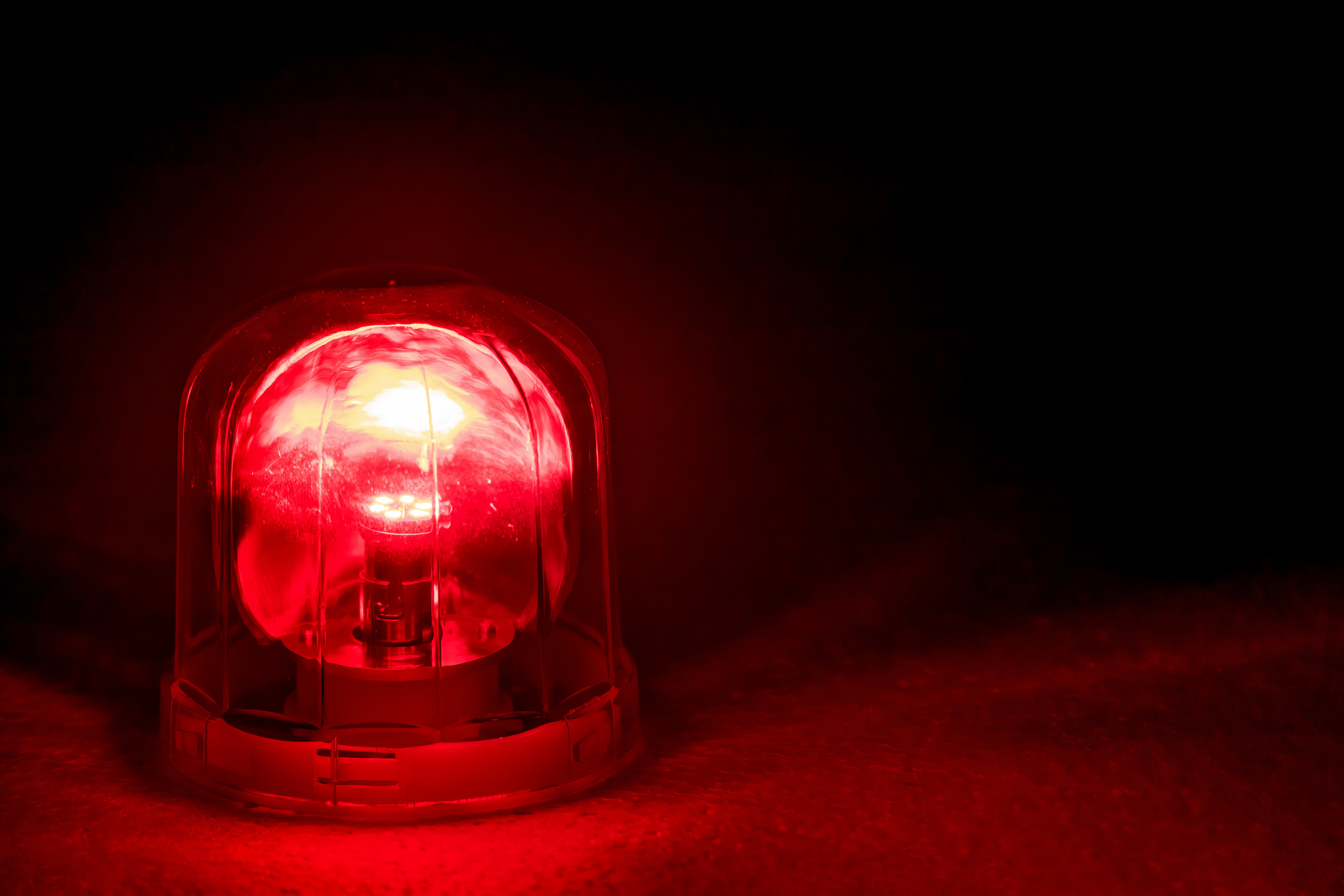 Red emergency light — HVAC emergency repair Scottsburg IN